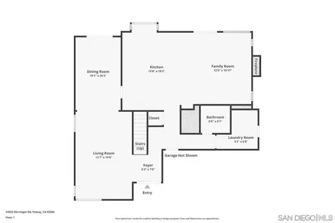 Floorplan - 14922 Derringer Rd, Poway, CA 92064 photo 3 of 3