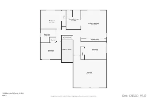 Floorplan - 14922 Derringer Rd, Poway, CA 92064 photo 2 of 3
