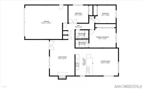 Floorplan - 12448 Ridgeton Dr, Lakeside, CA 92040 photo 1 of 1