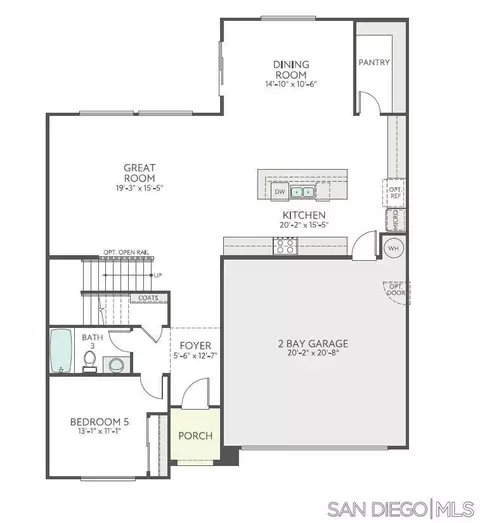 Floorplan - 684 Meadowood St #LOT 391, Fallbrook, CA 92028 photo 1 of 2