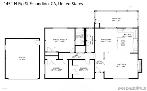 Floorplan - 1452 N Fig St, Escondido, CA 92026 photo 1 of 1