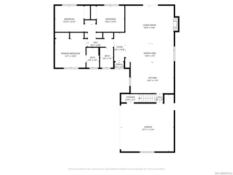 Floorplan - 9722 Roe Dr, Santee, CA 92071 photo 1 of 2