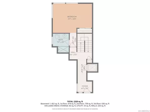 Floorplan - 1010 S Coast, La Jolla, CA 92037 photo 2 of 5