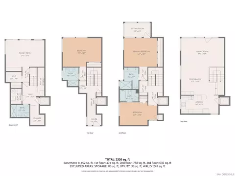 Floorplan - 1010 S Coast, La Jolla, CA 92037 photo 5 of 5