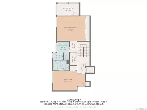 Floorplan - 1010 S Coast, La Jolla, CA 92037 photo 3 of 5