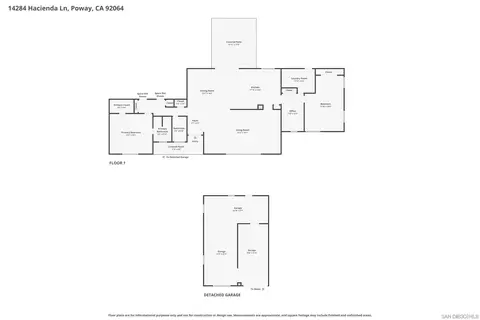 Floorplan - 14284 Hacienda Ln, Poway, CA 92064 photo 2 of 3