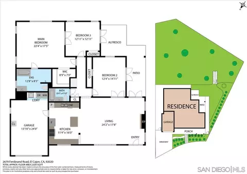 Floorplan - 2679 Ferdinand Rd, El Cajon, CA 92020 photo 2 of 2