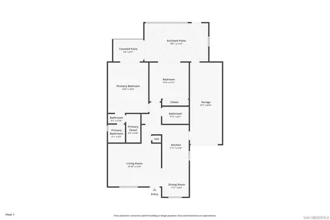 Floorplan - 5177 Loma Verde, Oceanside, CA 92056 photo 1 of 1