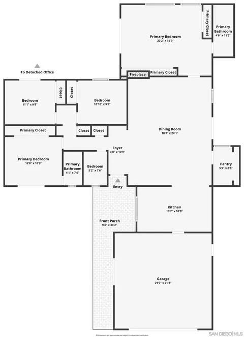 Floorplan - 9542 Markwood, Santee, CA 92071 photo 1 of 1