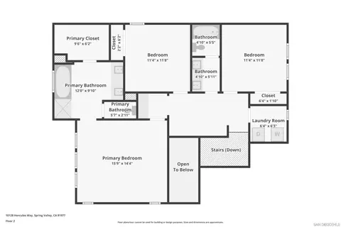 Floorplan - 10128 Hercules Way, Spring Valley, CA 91977 photo 1 of 3
