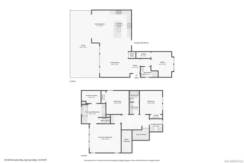 Floorplan - 10128 Hercules Way, Spring Valley, CA 91977 photo 3 of 3