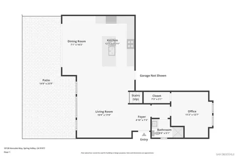Floorplan - 10128 Hercules Way, Spring Valley, CA 91977 photo 2 of 3
