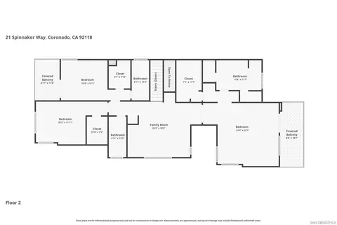 Floorplan - 21 Spinnaker Way, Coronado, CA 92118 photo 2 of 3