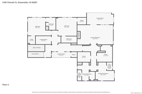 Floorplan - 2105 Timneh Ct, Oceanside, CA 92057 photo 2 of 2
