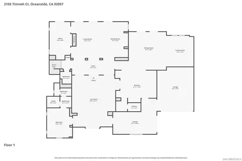 Floorplan - 2105 Timneh Ct, Oceanside, CA 92057 photo 1 of 2