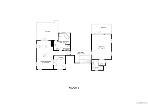 Floorplan - 224 Seeman Dr, Encinitas, CA 92024 photo 3 of 3