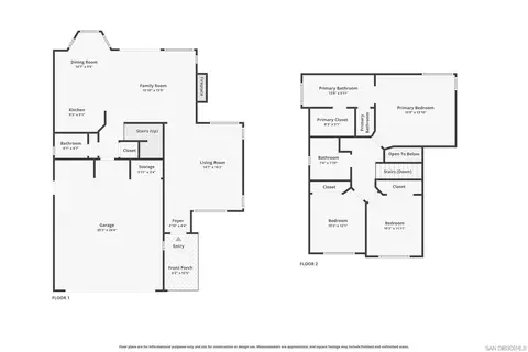 Floorplan - 2277 Dunstan, Oceanside, CA 92054 photo 1 of 1