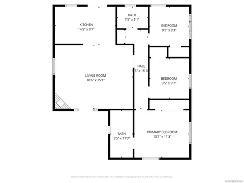 Floorplan - 5847 Amarillo Ave, La Mesa, CA 91942 photo 1 of 1