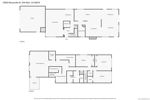 Floorplan - 13933 Recuerdo Dr, Del Mar, CA 92014 photo 3 of 3