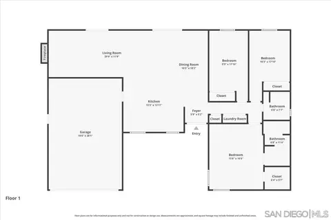 Floorplan - 715 Hunter, Ramona, CA 92065 photo 1 of 1