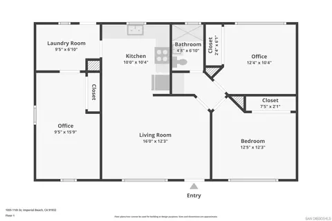 Floorplan - 1055 11th, Imperial Beach, CA 91932 photo 1 of 1