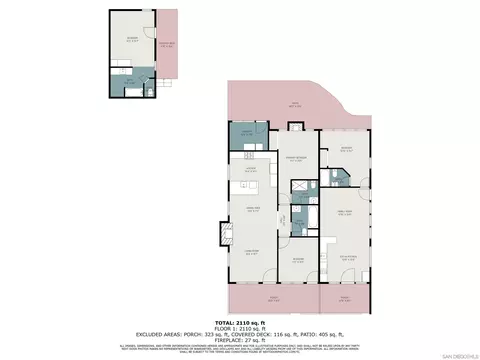 Floorplan - 2020 Third St, Julian, CA 92036 photo 1 of 1