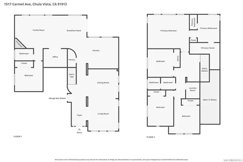 Floorplan - 1517 Carmel Ave, Chula Vista, CA 91913 photo 1 of 3