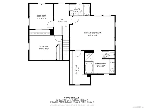 Floorplan - 4437 Leonard Ct, Riverside, CA 92501 photo 9 of 12