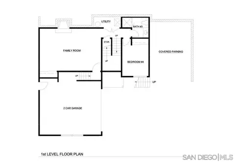 Floorplan - 9350 Golondrina Dr, La Mesa, CA 91941 photo 1 of 2
