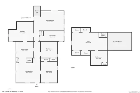 Floorplan - 544 S Juniper St, Escondido, CA 92025 photo 1 of 1
