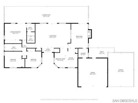 Floorplan - 1368 Oakleaf Ln, Ramona, CA 92065 photo 1 of 1