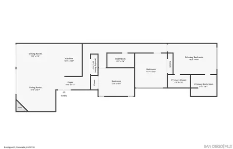 Floorplan - 8 Antigua Ct, Coronado, CA 92118 photo 1 of 1