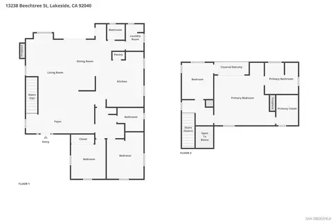 Floorplan - 13238 Beechtree St, Lakeside, CA 92040 photo 3 of 3