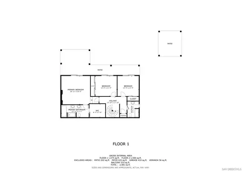 Floorplan - 9219 Inverness Rd, Santee, CA 92071 photo 1 of 2
