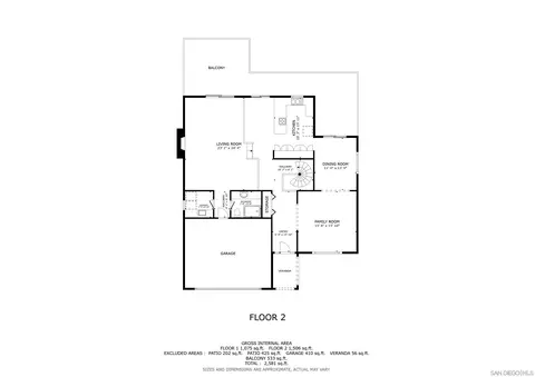 Floorplan - 9219 Inverness Rd, Santee, CA 92071 photo 2 of 2