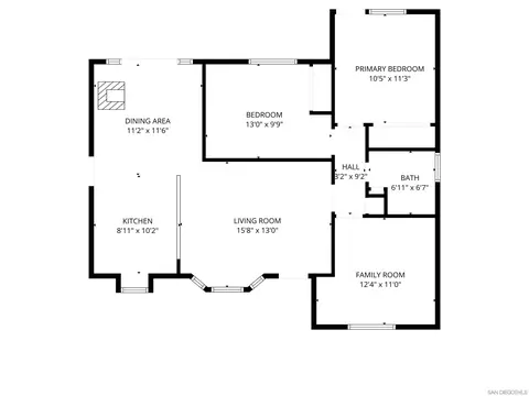 Floorplan - 9427 W Heaney Cir, Santee, CA 92071 photo 1 of 1