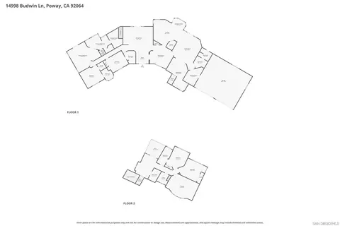 Floorplan - 14998 Budwin Ln, Poway, CA 92064 photo 1 of 3