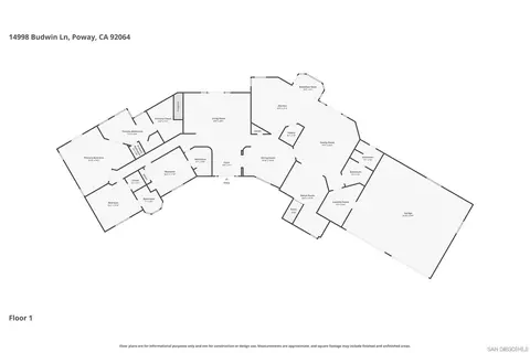 Floorplan - 14998 Budwin Ln, Poway, CA 92064 photo 2 of 3