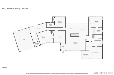 Floorplan - 14272 Jerome Dr, Poway, CA 92064 photo 1 of 1