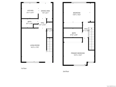 Floorplan - 1417 N Broadway #B, Escondido, CA 92026 photo 1 of 1