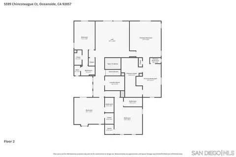 Floorplan - 5599 Chincoteague Ct, Oceanside, CA 92057 photo 1 of 1