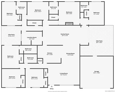 Floorplan - 4065 Bancroft Dr, La Mesa, CA 91941 photo 1 of 1
