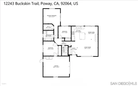 Floorplan - 12243 Buckskin, Poway, CA 92064 photo 1 of 1