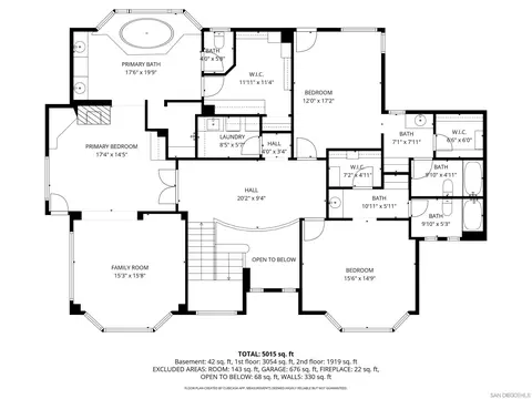 Floorplan - 13852 Northcrest Ln, Poway, CA 92064 photo 2 of 4