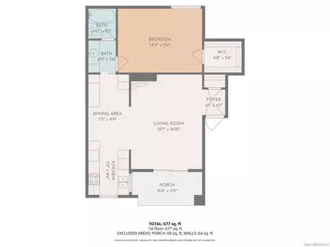 Floorplan - 5350 Baltimore #5, La Mesa, CA 91942 photo 1 of 1