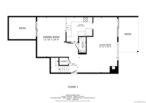 Floorplan - 8745 Caminito Sueno, La Jolla, CA 92037 photo 1 of 1