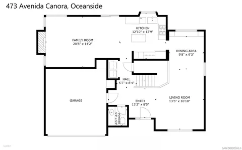 Floorplan - 473 Avenida Canora, Oceanside, CA 92057 photo 1 of 2