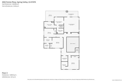 Floorplan - 2002 Pointe Pkwy, Spring Valley, CA 91978 photo 2 of 2