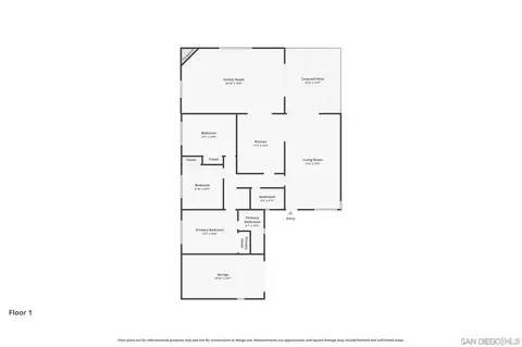 Floorplan - 1416 S Maple, Escondido, CA 92025 photo 1 of 1