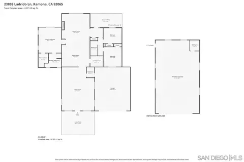 Floorplan - 23895 Ladrido, Ramona, CA 92065 photo 1 of 2